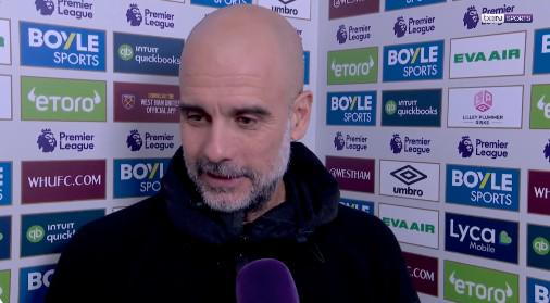 瓜迪奥拉：曼城平西汉姆联错失良机，欧冠压力