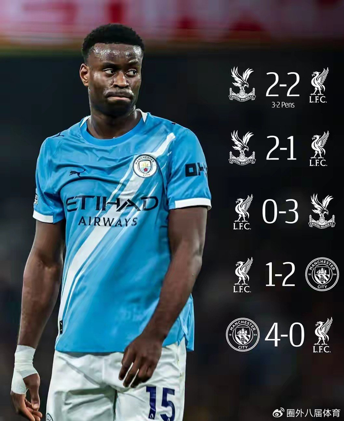 利物浦错失格伊引五杀惨剧 曼城后卫成克星